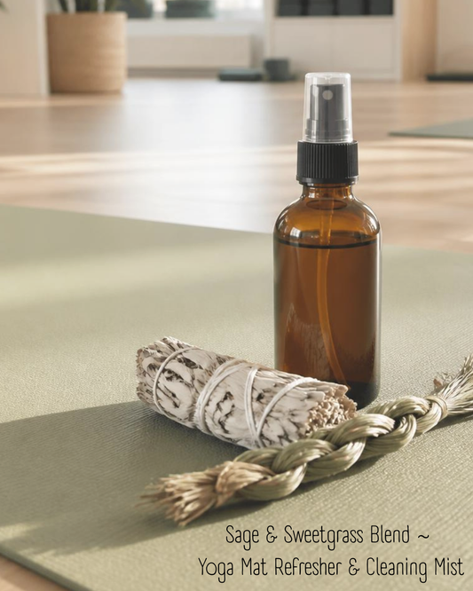 Sage & Sweetgrass Blend ~  Yoga Mat Refresher & Cleaning Mist