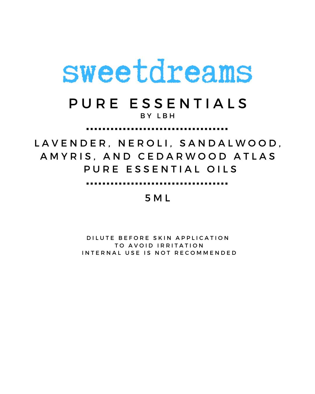 SweetDreams : Pure Essential Oil Blend