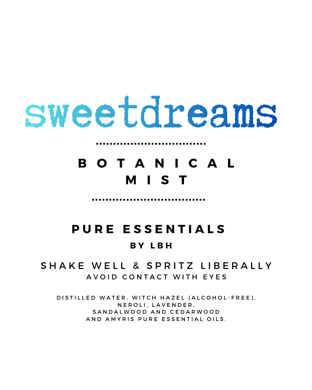 Sweet Dreams Botanical Mist